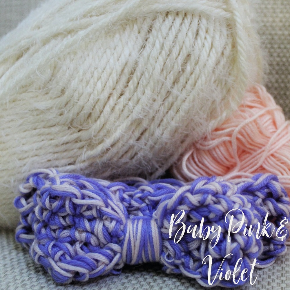 Pink and Violet Baby Headband